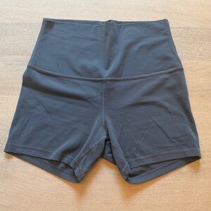 Lululemon Grey 4” Align Bike Shorts Size 6